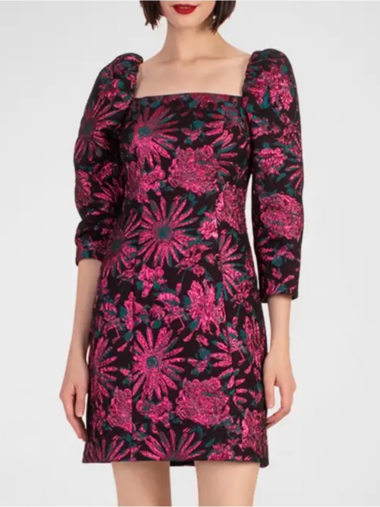 Nwt Trina Turk “Cassiopeia” Black Pink Blue Dress Size 4